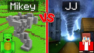 Mikey vs JJ Tornado Build Battle in Minecraft (Maizen)
