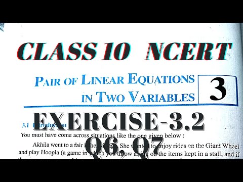class 10  exercise 3.2 question number 6,7 ! ncert solutions