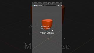 Using mean crease like a pro to improve your topology #blender #blendertips #blendertricks