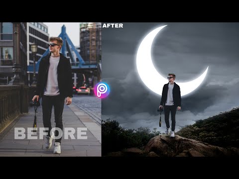 Moon Manipulation in Picsart | Mobile Photo Editing Tutorial | Visual Editing