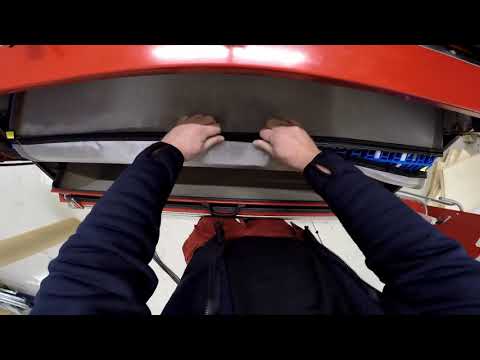 Filter belt install and removal on MudCube