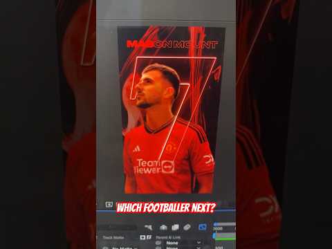 Mason Mount Photo animation. Subscribe for more! #aftereffects #adobe #animation #motiongraphics