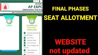 AP EAMCET 2022 Final Phases Seat Allotment|#apeamcet2022 #eamcet2022 #eamcet