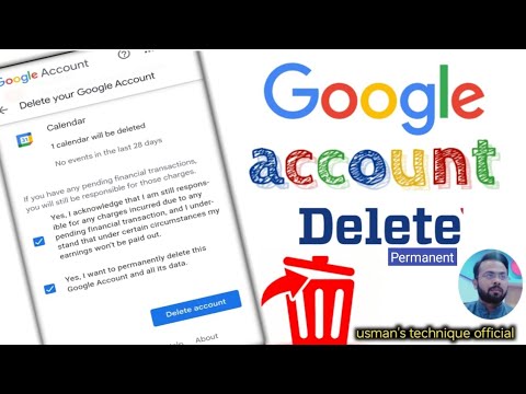 Gmail account delete kaise kare | how to permanent delete google account - easy way