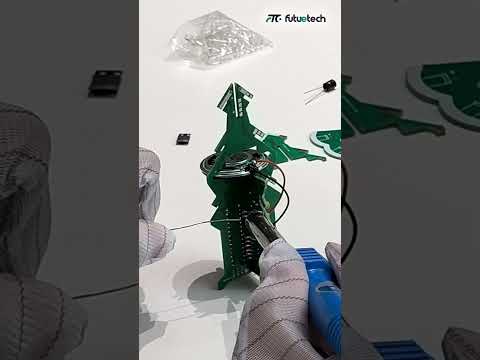 How To DIY A  Christmas  Tree With Electronic Components #shorts #christmastree #diy