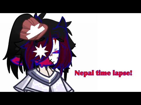 Countryhumans Nepal Timelapse!  || crap post-