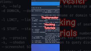 TheHarvester #hackingcourse