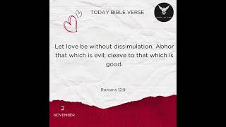 📍📖 Romans 12:9 #english #songofworship #lovesong #godloveyou #dailyverses #holybibleverses #god