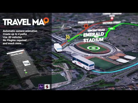 Travel Map After Effects