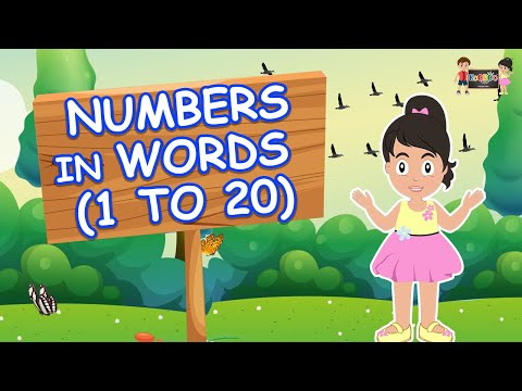 Numbers in words 1 TO 20 | Counting numbers | KooBoo | 1 to 20 Numbers | English Kids Learning