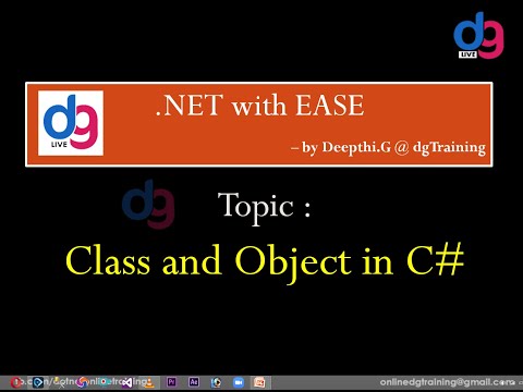 Class and Object in C# | OOPs in C# | dgTraining