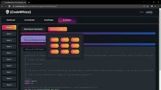 How to save your code in the CodeWhizz app - ScriptRepo Demo - CodeWhizz