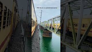 POV: You’re on a Peaceful Train Ride #TrainVibes #TravelReel #POV #TrainJourney #PeacefulViews
