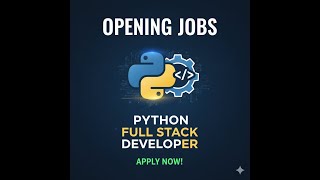 We Are Hiring Freshers | Python Full Stack & React JS Developer Jobs