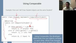 Implementing the Comparable Interface