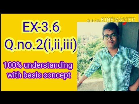 class -10 NCERT गणित 3.6 प्रश्न 2 (i,ii,iii)