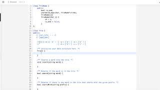 May LeetCoding Challenge - Day 14- Implement Trie (Prefix Tree) in C++ with explanation