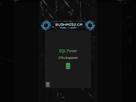 SQL Power: CTEs Explained
