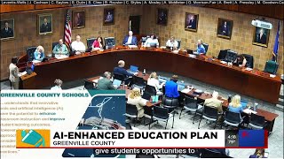 Ai-enhanced education plan in Greenville Co.