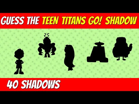 Guess the TEEN TITANS GO! CHARACTER from SHADOW | Cartoon quiz challenge