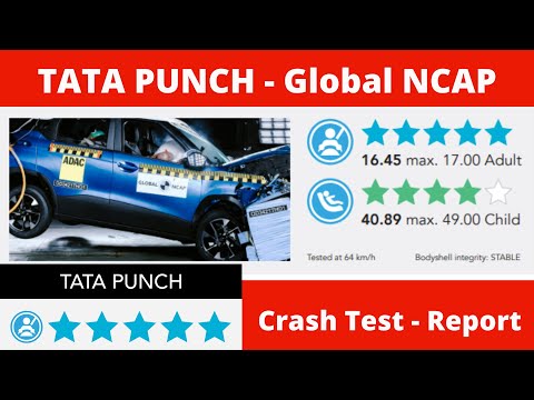 Tata Punch CRASH TEST, पंच का पंचनामा, Global NCAP, 5 Star Ratings achieves for adult protection