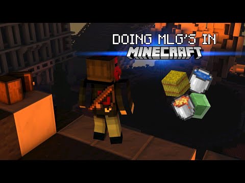 Doing mlg's in minecraft #shorts