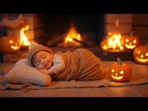 Brahms Lullaby 🎃 Halloween Night Calm for Baby Deep Sleep 😴 Soothing Spooky Lullabies 👻🌙