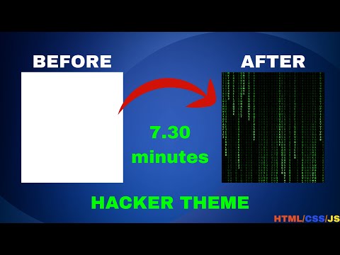 Matrix Rain Effect at 7:30 minutes | Pure HTML, CSS & JavaScript