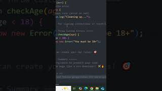 🤔What Are Error Handling in JavaScript (Explain in 60 Seconds) ⚠️#coding#chatgpt#javascript