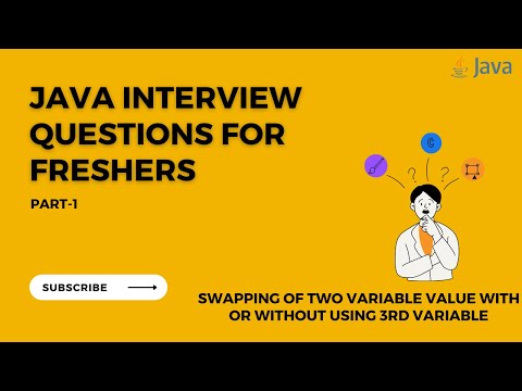 Mostly asked Java interview question | Swapping of two variables with and without 3rd variable