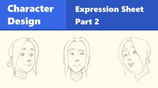 Character Design Expression Sheet 2