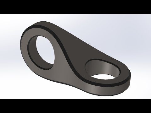 Simple 3D model in Solidworks
