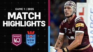 2025 State of Origin Match Highlights | Maroons v Blues | Game 1