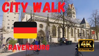 Ravensburg - City Walking Germany 🇩🇪 ✨ [4K HDR ASMR] April 2022