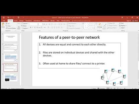 Lesson 4   Client server and peer to peer networks