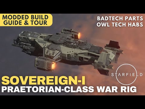 Praetorian-Class War Rig | Class C Bounty Hunting Dropship | Starfield Ship Build Guide