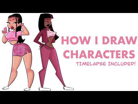 The Simple Way I Draw Characters (a look into my art style + timelapse)