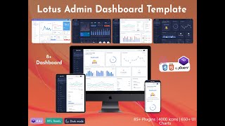 Responsive Admin Dashboard Template Web App – Lotus