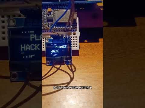 Electronic Badge with ESP8266 #iot #embeddedsystems #shorts