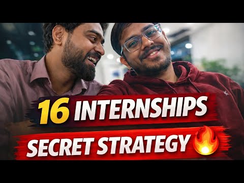 16-17 Internships Before Graduation! | Skills, Strategy & First Corporate Job Journey