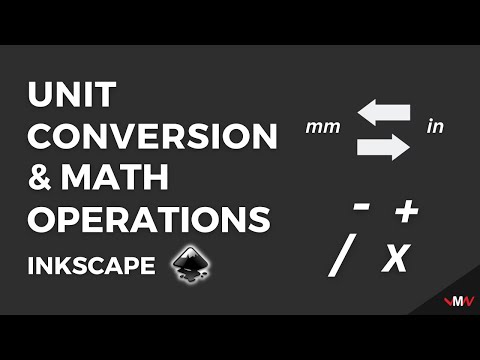 How to convert units and perform mathe operations with Inkscape | Inkscape Short Tutorials