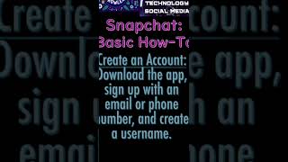 Understanding Tech: Social Media -  Snapchat #understandingtechnology  #socialmediaguide  #snapchat