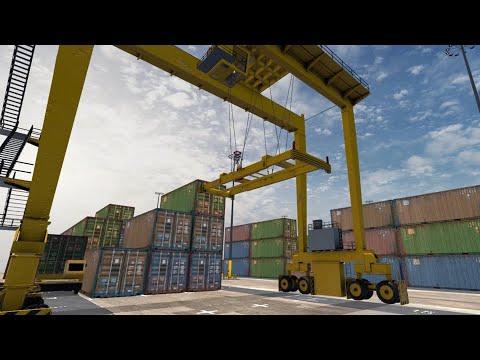 VR based Crane operator desktop simulator - Demo application
