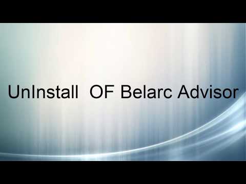 Complete Uninstall of Belarc Advisor in windows operating system
