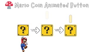 🍄 Mario Coin Animated Button - Gamified Interaction for Your Website 🪙