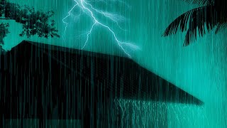 ASMR for Insomnia 😴 Healing Power of Heavy Rain and Thunder to Calm a Racing Mind
