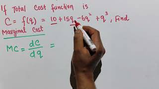 marginal cost from total cost function #rpsc2024