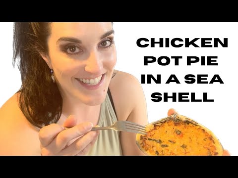 CHICKEN POT PIE IN A SEA SHELL! (Gluten/dairy free)