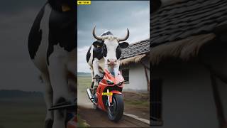 Bike 🤣 🏠 #comedy #funny #cow #trending #viralvideo #shorts