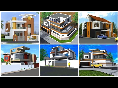 New modern duplex front elevation design's | house designs